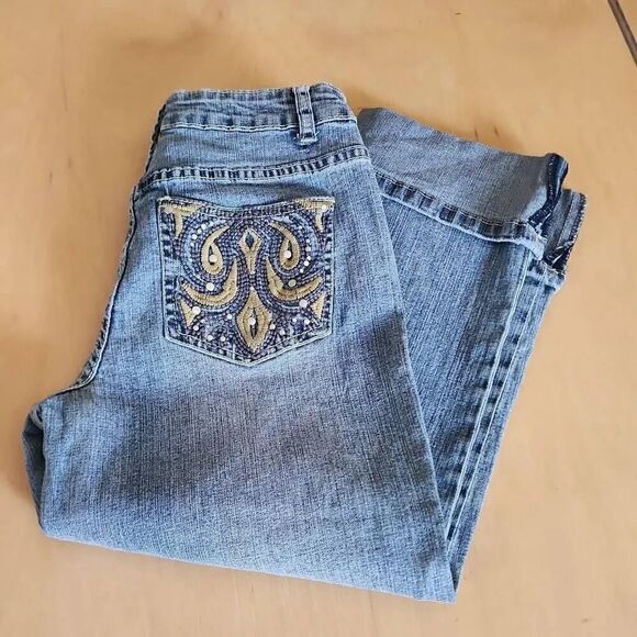 Rvt capri jeans juniors size 5 - Picture 3 of 3